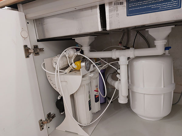 نصب دستگاه تصفیه آب جدید مشتری PueLine