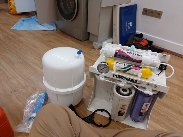 دستگاه تصفیه آب pureline مشتری